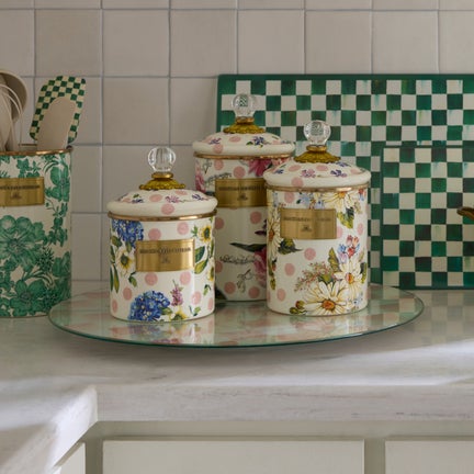 Wildflowers Pink Large Canister