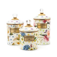 Wildflowers Green Large Canister