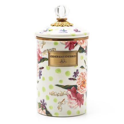 Wildflowers Green Large Canister