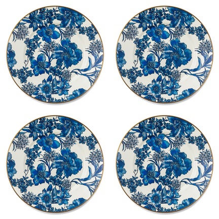 Royal English Garden Enamel Dinner Plate, Set of 4