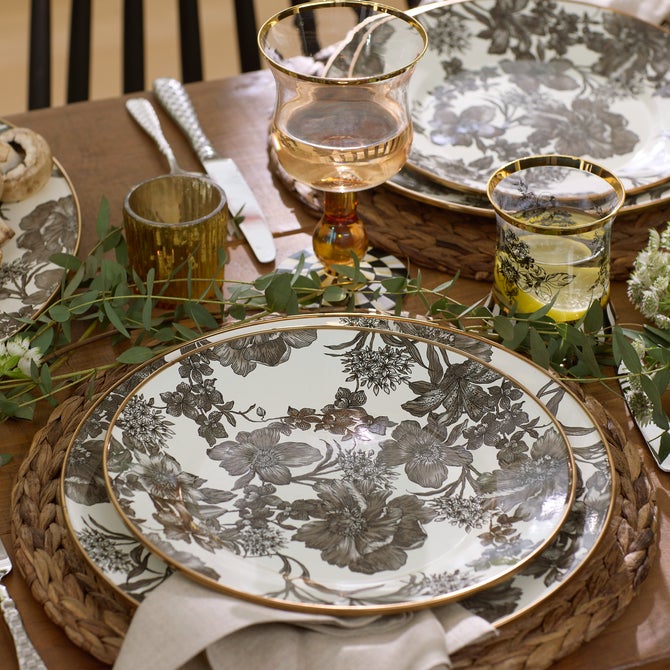 Sterling English Garden Enamel Dinner Plate image number 1