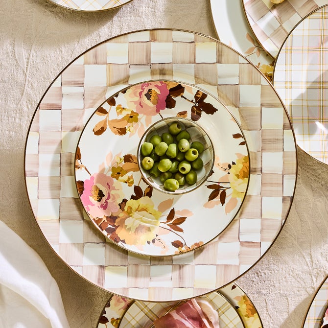 Wild Rose White Dinner Plate image number 3