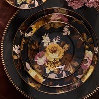 Wild Rose Brown Dinner Plate