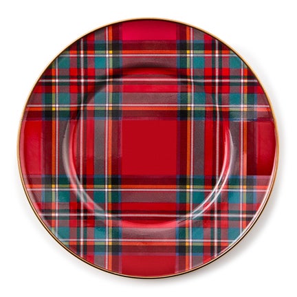 Tartastic Enamel Dinner Plate - Red