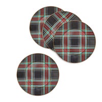 Tartan Black Dinner Plate, Set of 4