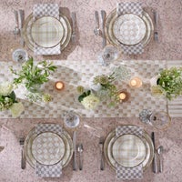 Tartan Latte Dinner Plate