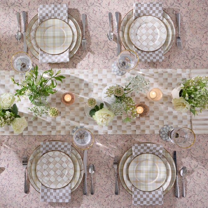 Tartan Latte Dinner Plate image number 7