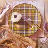 Tartan Violet Dinner Plate