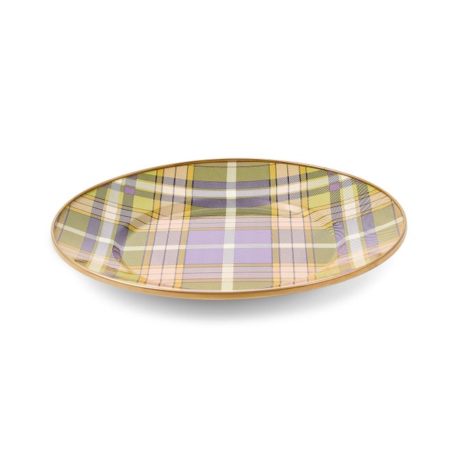 Tartan Violet Dinner Plate image number 3