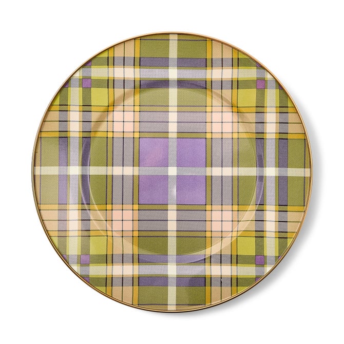 Tartan Violet Dinner Plate image number 0