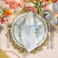 Sky Check Dinner Plate