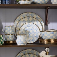 Sky Check Dinner Plate