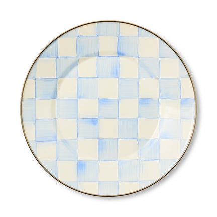 Sky Check Dinner Plate