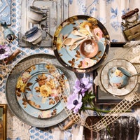 Wild Rose Slate Dinner Plate