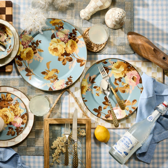 Wild Rose Slate Dinner Plate image number 4