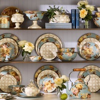 Wild Rose Slate Dinner Plate