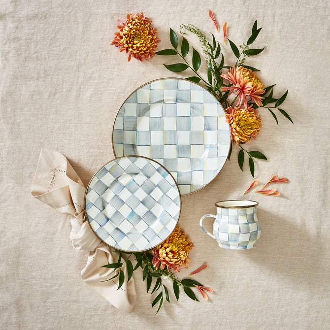Sterling Check Dinner Plate image number 6