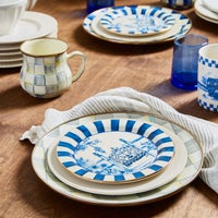 Sterling Check Dinner Plate