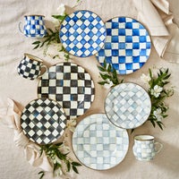 Sterling Check Dinner Plate