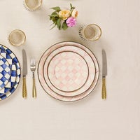 Rosy Check Dinner Plate