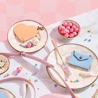 Rosy Check Dinner Plate