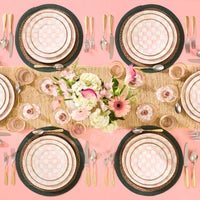 Rosy Check Dinner Plate