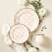 Rosy Check Dinner Plate