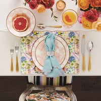 Rosy Check Dinner Plate