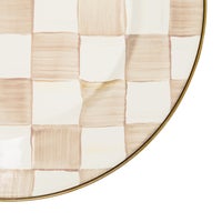 Mocha Check Enamel Dinnerware