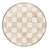 Mocha Check Enamel Dinnerware