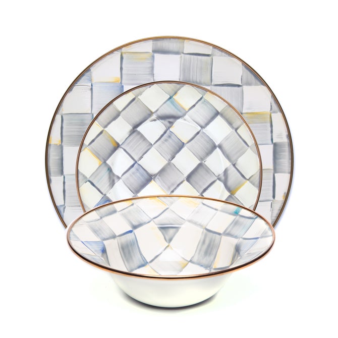 Sterling Check 3 Piece Place Setting image number 1
