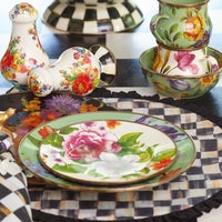 Green Flower Market Dinner Plate