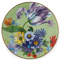 Green Flower Market Dinner Plate
