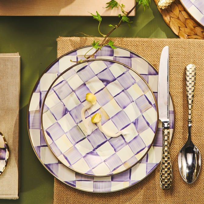 Violet Check Dinnerware image number 4