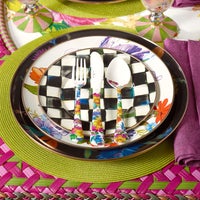 White Flower Market Enamel Dinnerware