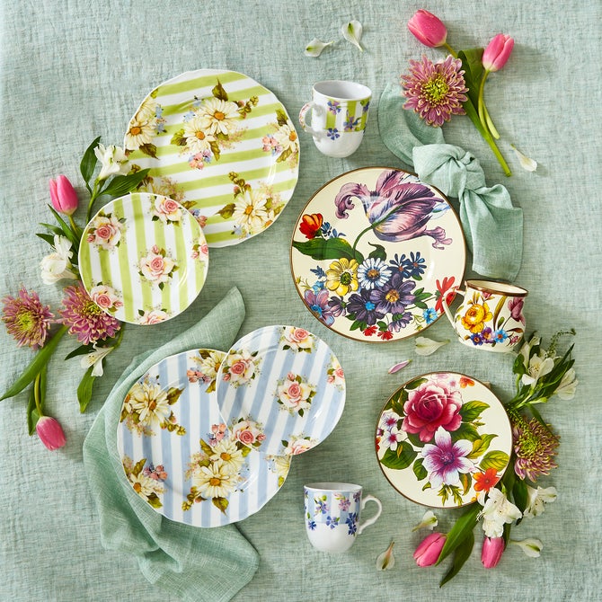 White Flower Market Enamel Dinnerware image number 5