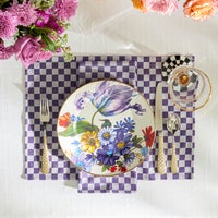 White Flower Market Dinner Plate