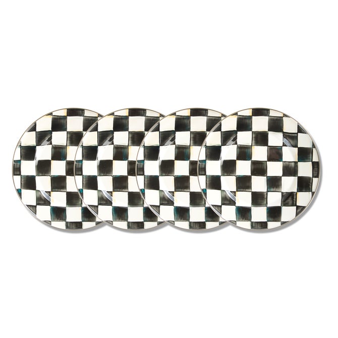 Courtly Check Dinner Plates, Set of 4 image number 0