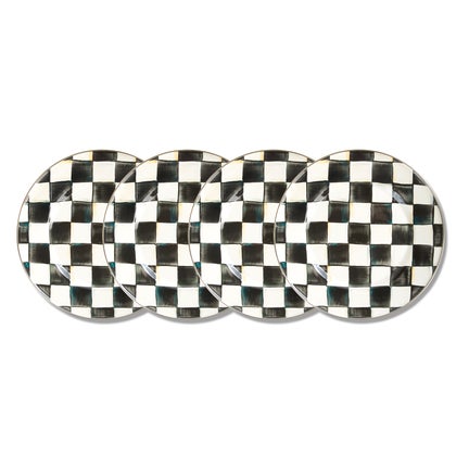 Courtly Check Dinner Plates, Set of 4