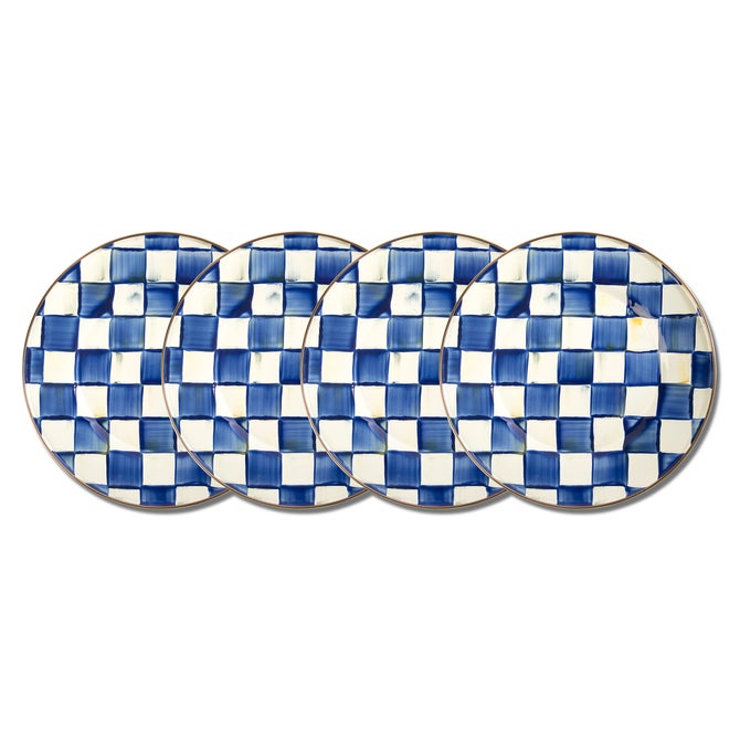 Royal Check Dinner Plates, Set of 4 image number 0