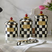 Courtly Check Canisters, Set of 3