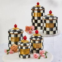 Courtly Check Canisters, Set of 3