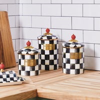 Courtly Check Canisters, Set of 3