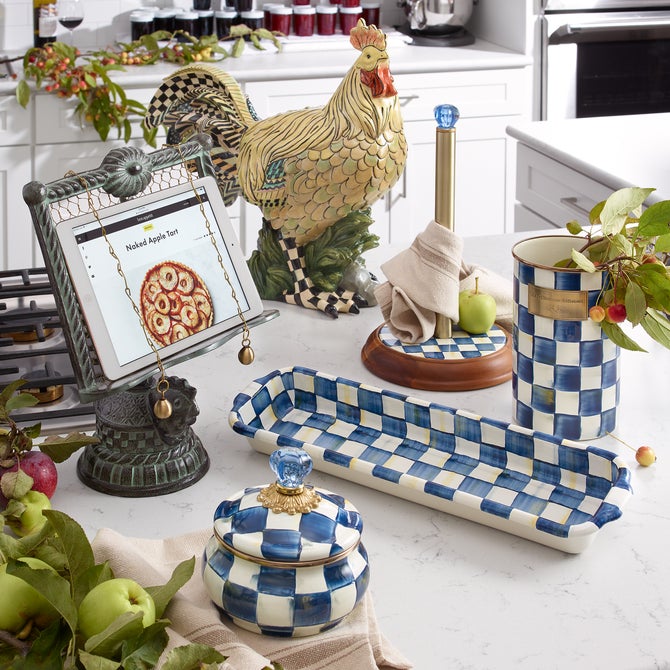 Royal Check Wood Paper Towel Holder image number 9