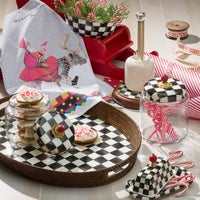 Courtly Check Wood Paper Towel Holder