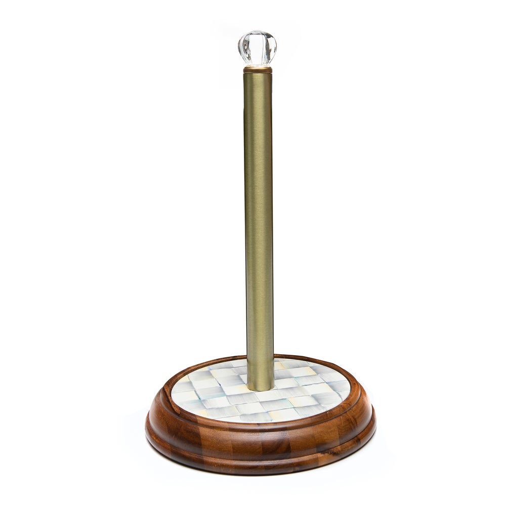 Paper Towel Holder - Sterling Check mackenzie-childs Panama imagen 1