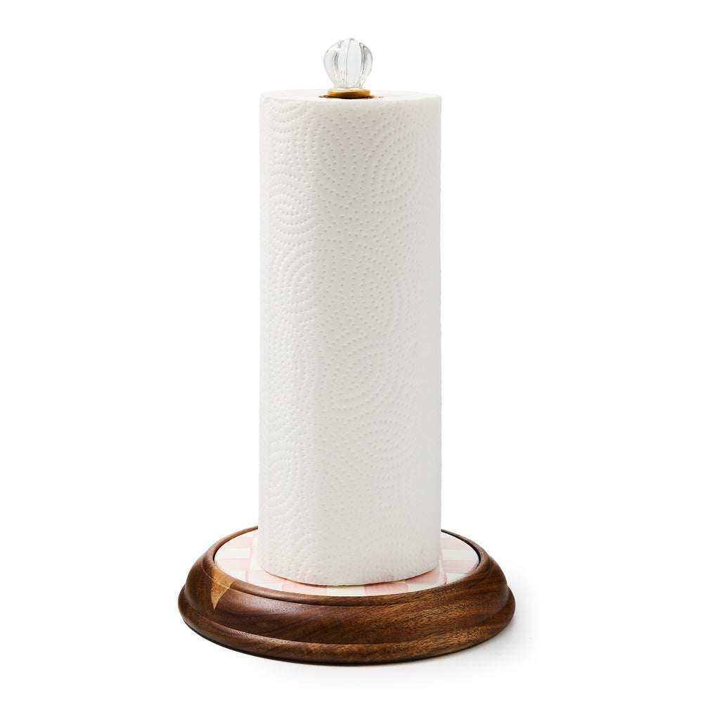 Paper Towel Holder - Rosy Check mackenzie-childs Panama imagen 1