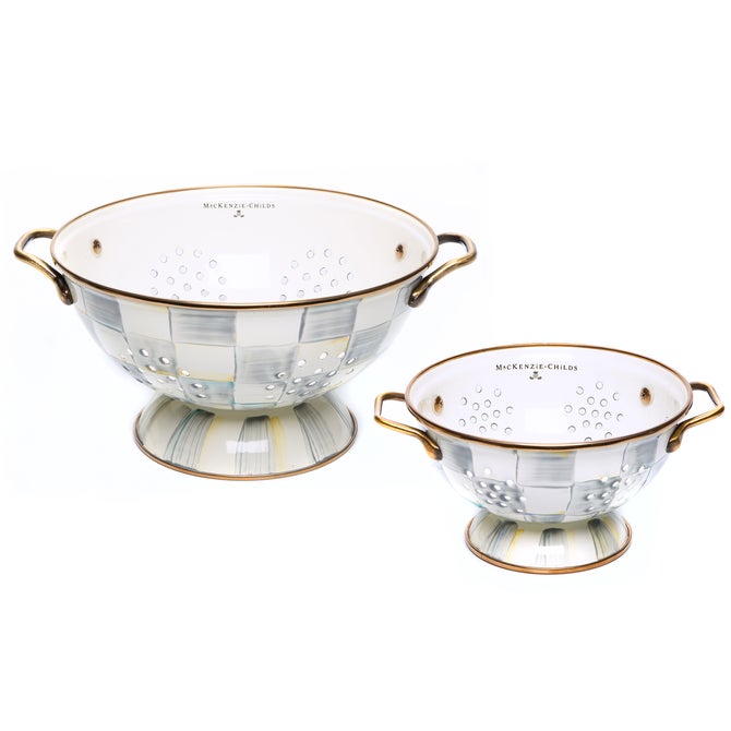 Sterling Check Colanders, Set of 2 image number 0