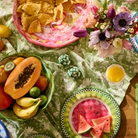 Emerald Check Salt & Pepper Shakers