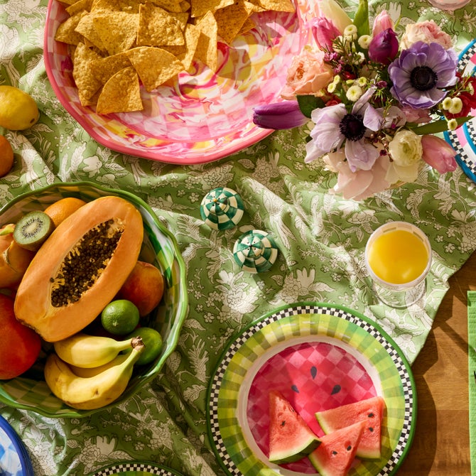 Emerald Check Salt & Pepper Shakers image number 4